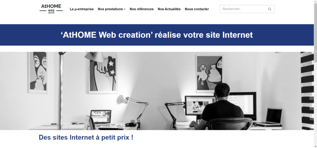 Mise en ligne de notre site Internet