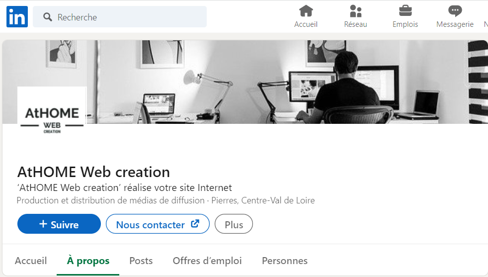 Ouverture de notre page LinkedIn